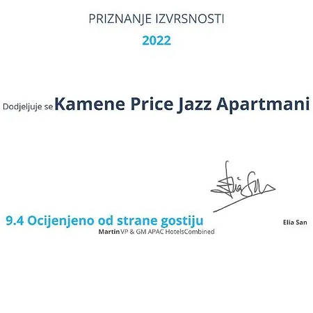Kamene Price Rooms, Music And Food Apartment